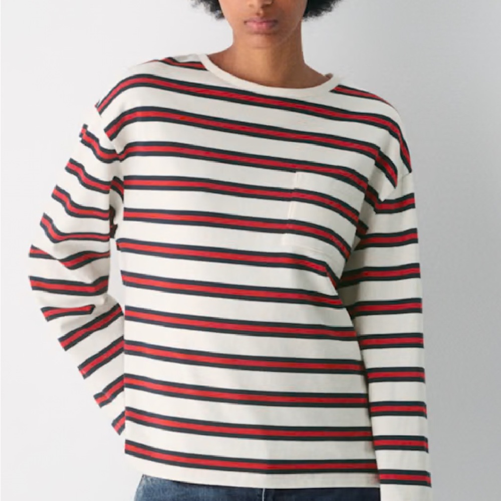 Aritzia Striped Long Sleeve Top